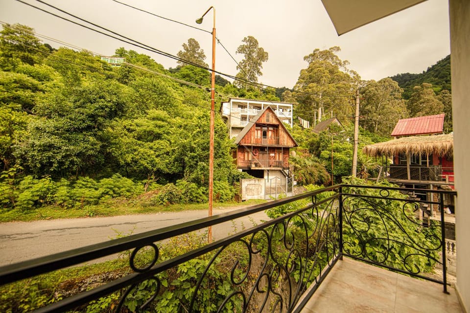 Property building, Spring, Day, Natural landscape, View (from property/room), Balcony/Terrace, Mountain view