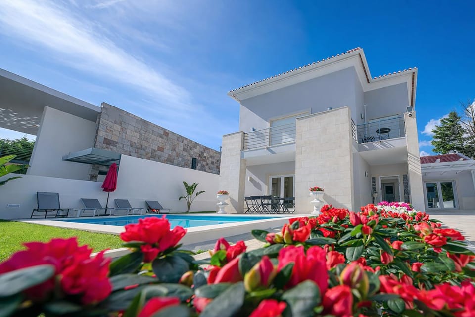 Property building, Day, Garden, Garden view, Pool view, Swimming pool, sunbed
