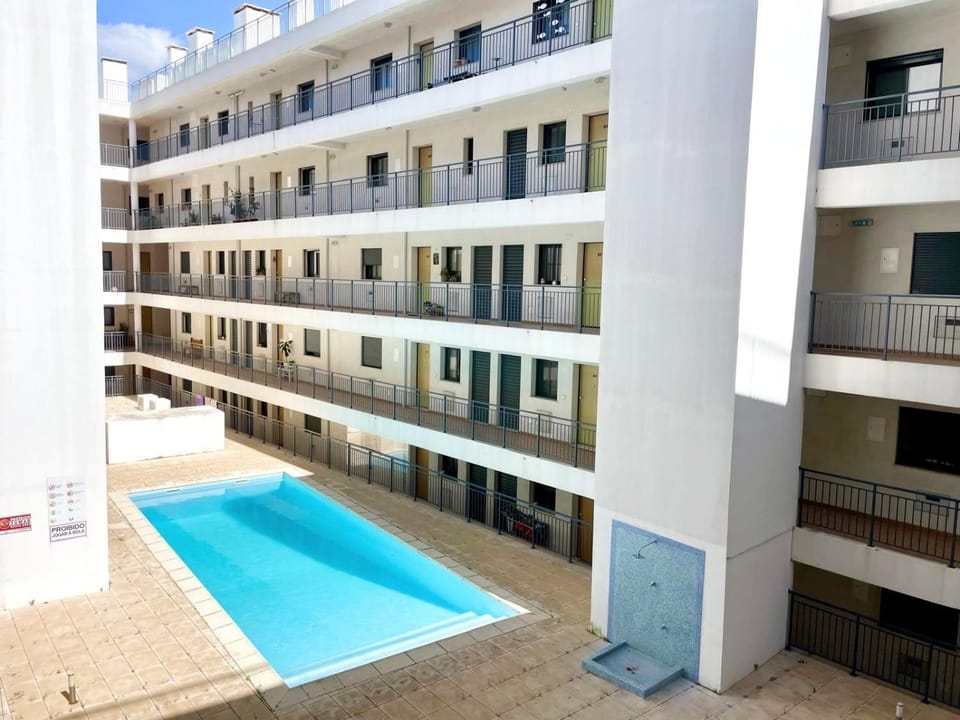Property building, Day, View (from property/room), Pool view, Swimming pool, sunbed