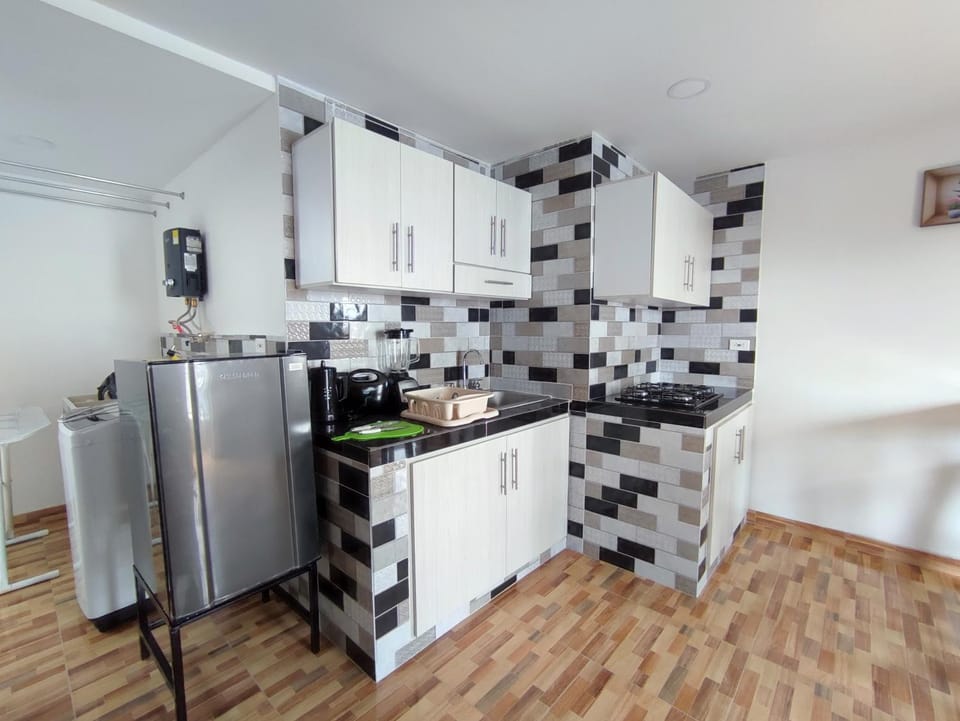 Kitchen or kitchenette, stove, kitchen