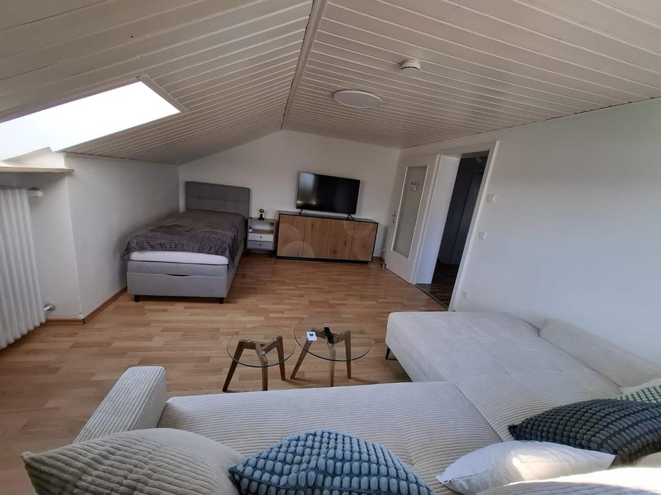 Bed, TV and multimedia, Living room