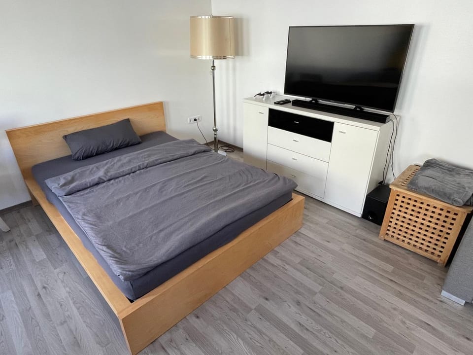 Bed, TV and multimedia, Evening entertainment, Bedroom