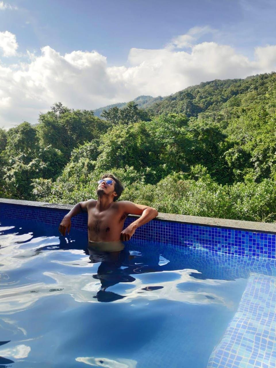 Natural landscape, Mountain view, Pool view, Swimming pool