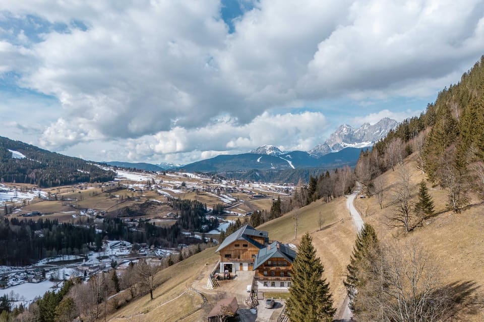 Spring, Day, Natural landscape, Bird's eye view, Mountain view