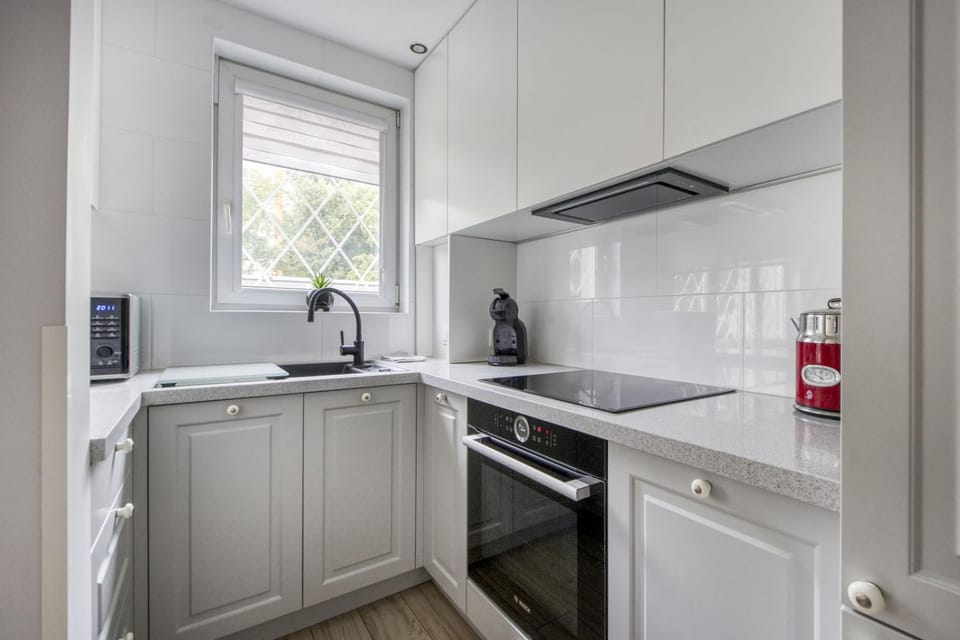 Coffee/tea facilities, Kitchen or kitchenette, dishwasher, oven, stove