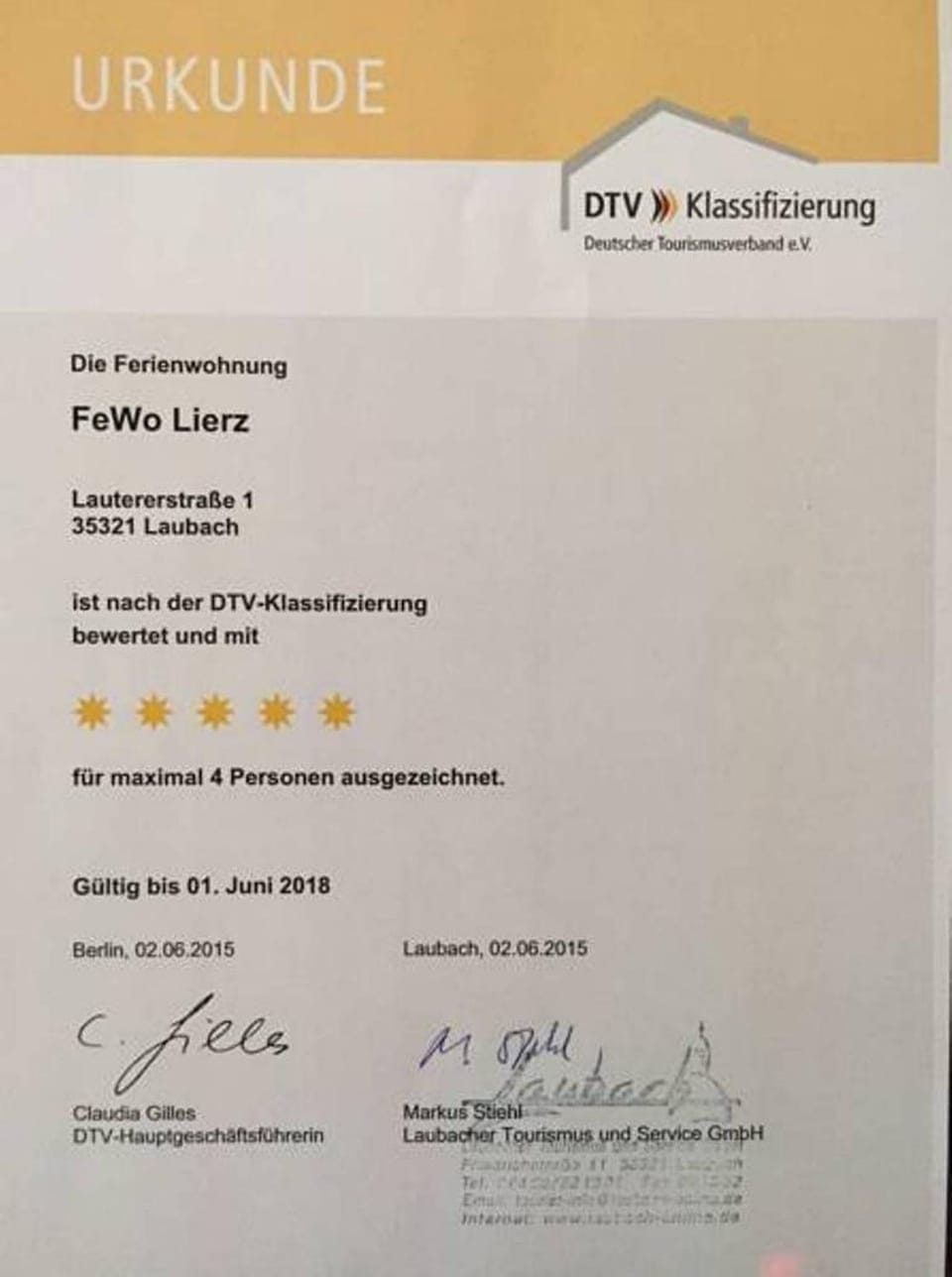 Certificate/Award