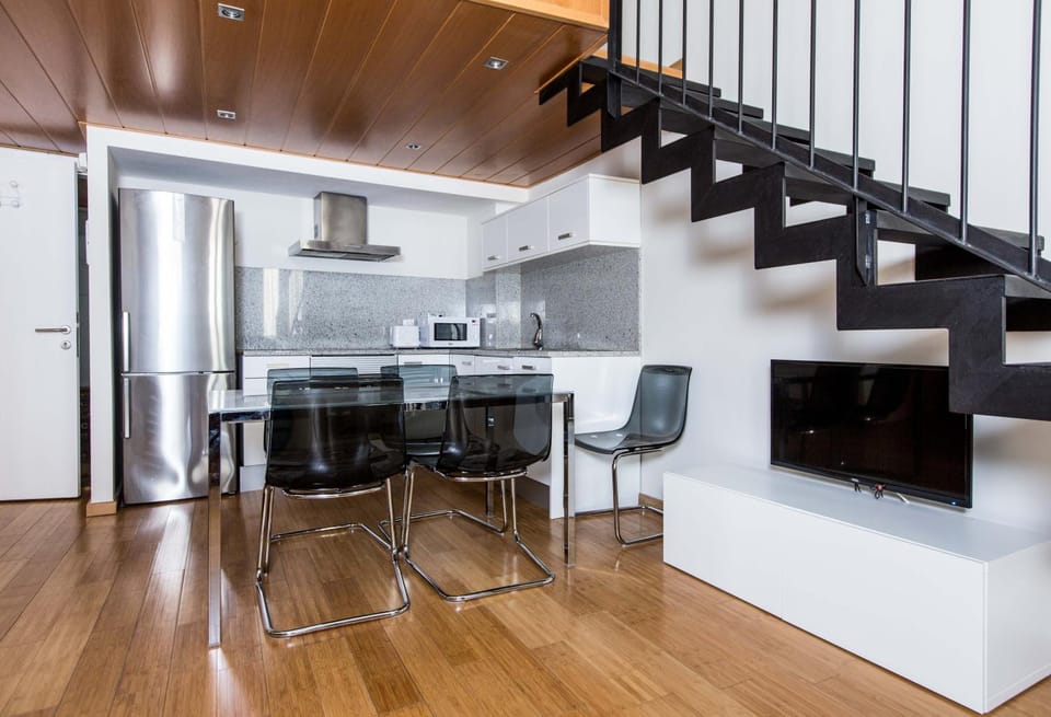 Kitchen or kitchenette, Living room, Dining area