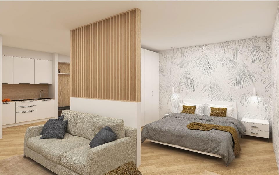 Living room, Bedroom