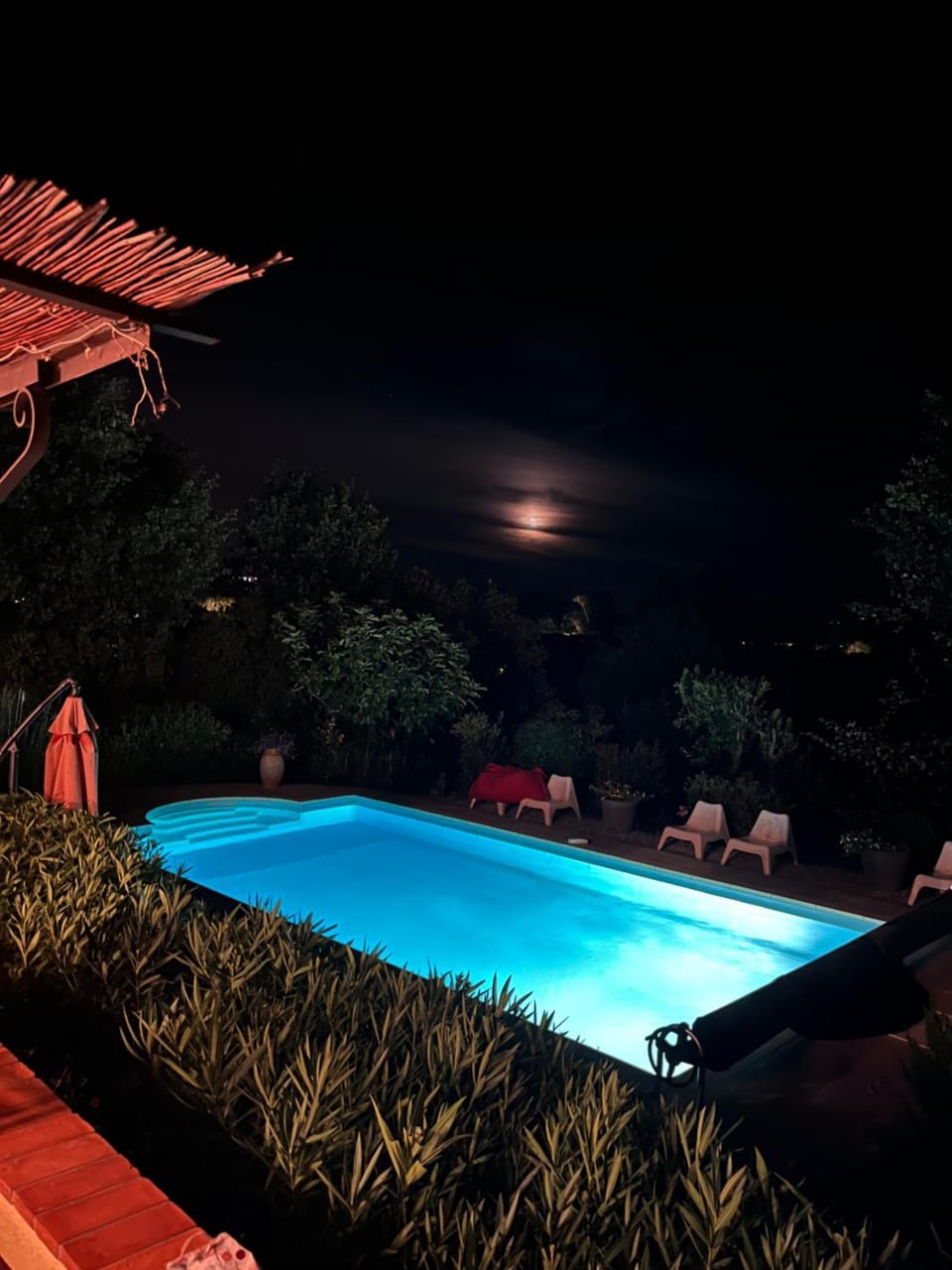 Night, Swimming pool