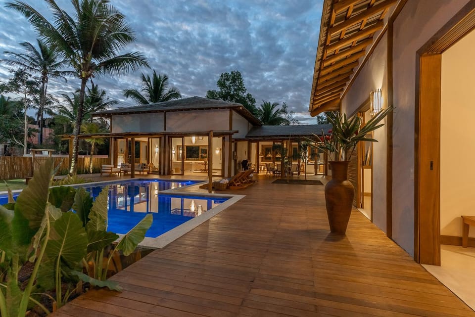 Patio, Natural landscape, Swimming pool