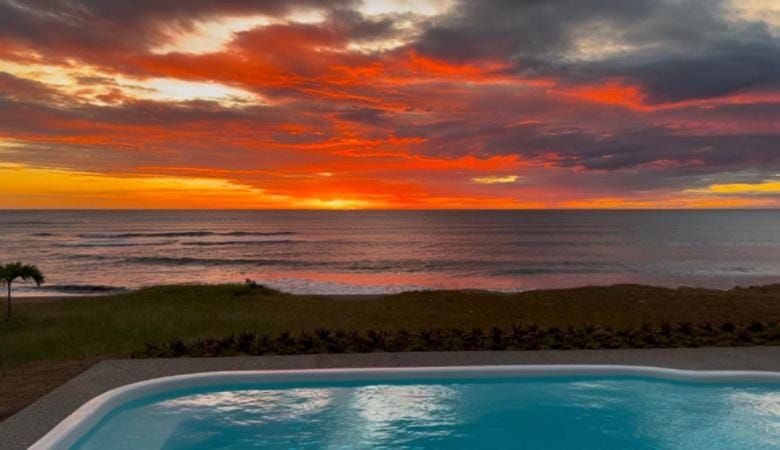 Day, Natural landscape, Pool view, Swimming pool, Sunset