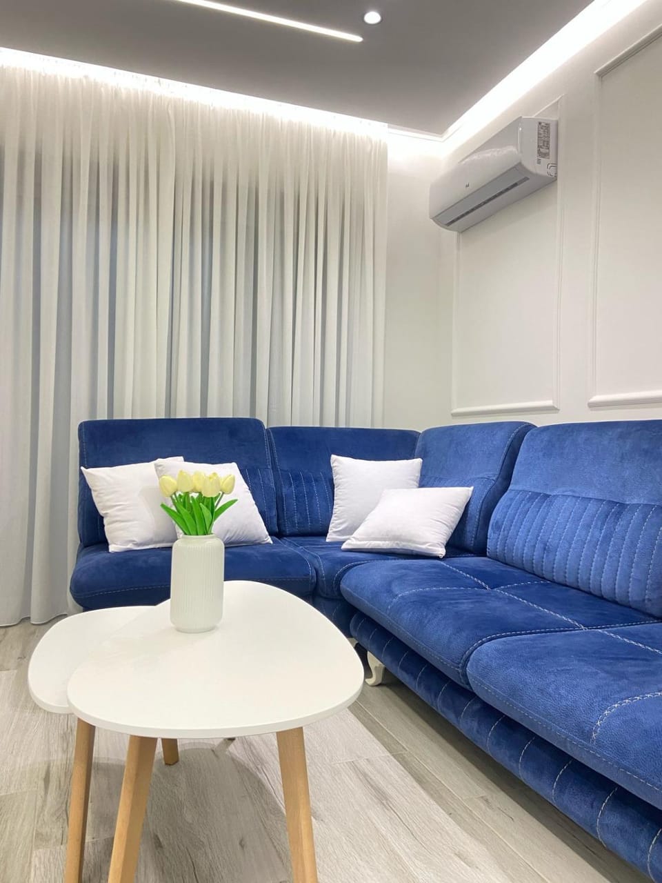 Living room, Seating area, air conditioner