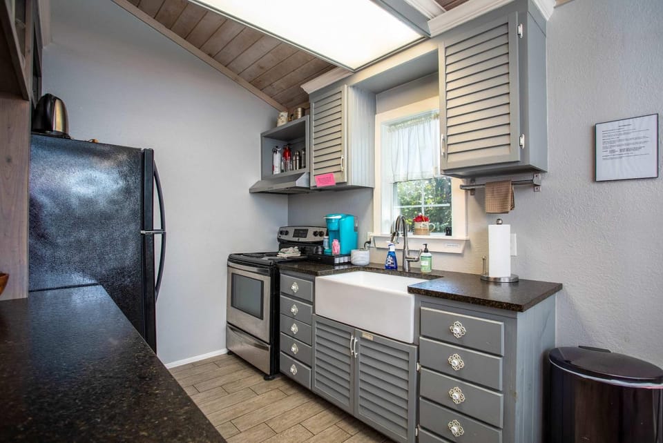 Kitchen Walk-in Shower One block off Main House in Fredericksburg