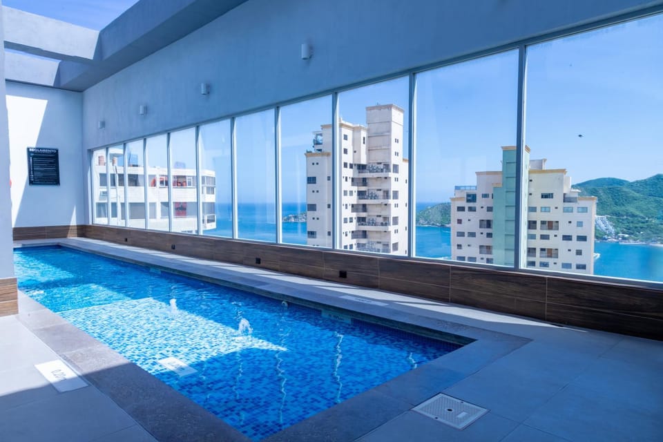 Natural landscape, Mountain view, Swimming pool