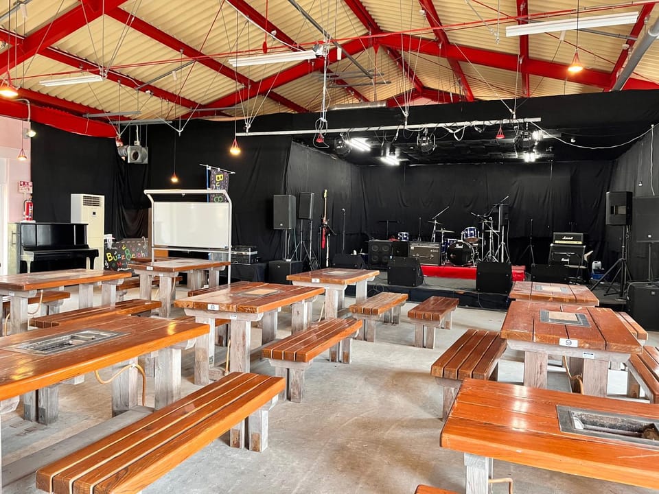 Restaurant/places to eat, BBQ facilities, Banquet/Function facilities, Area and facilities