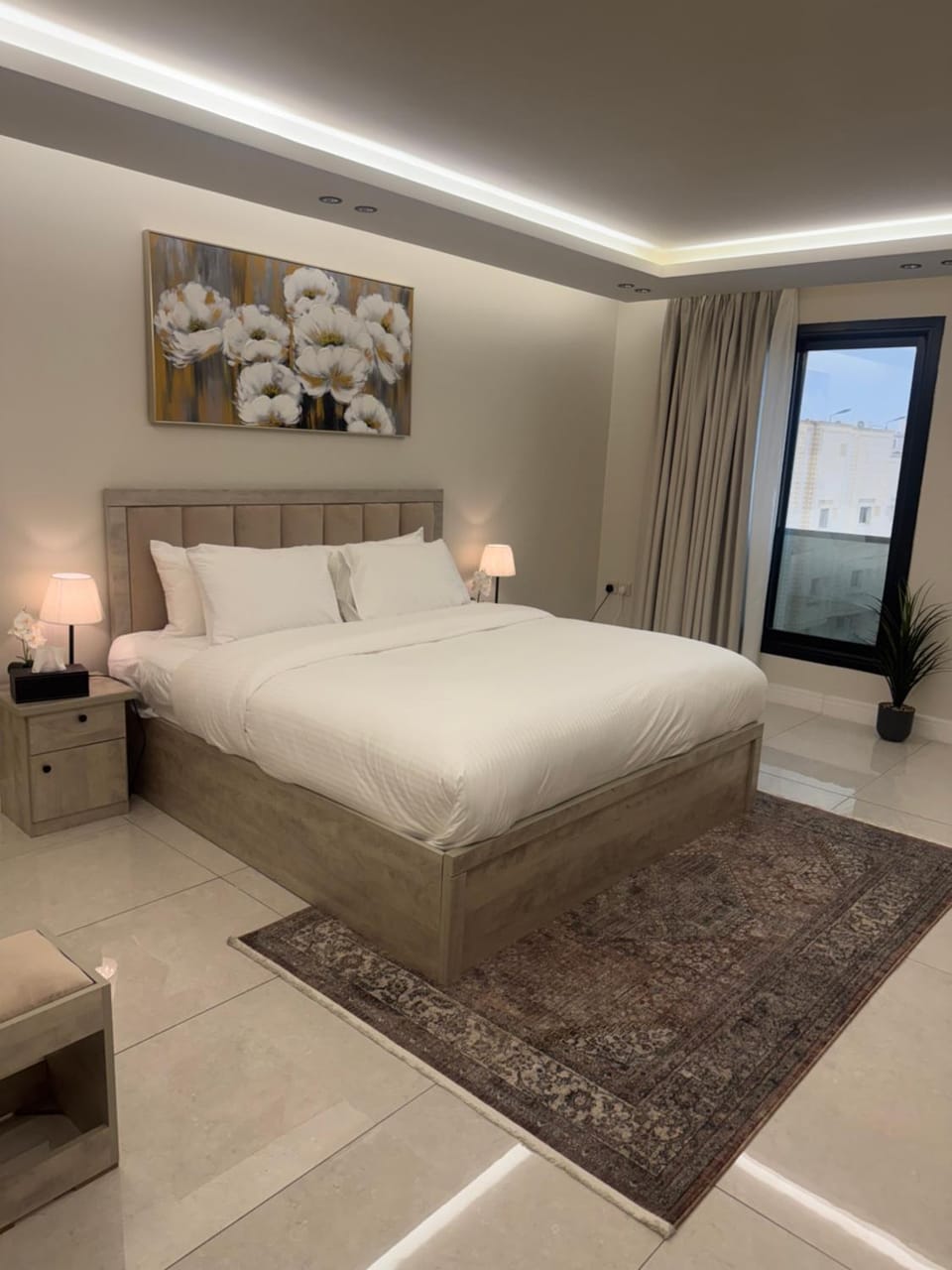 Bed, Photo of the whole room, Bedroom, flat iron, furniture, heating, air conditioner