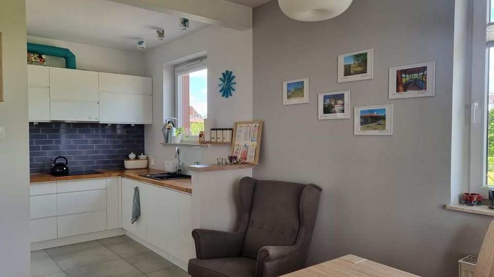 Living room, kitchen
