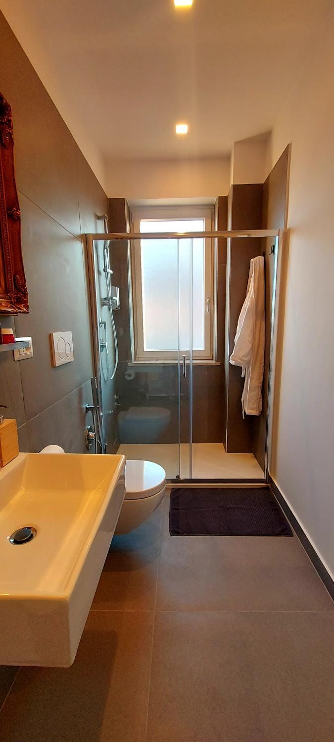 Shower, Toilet, Bathroom, towels