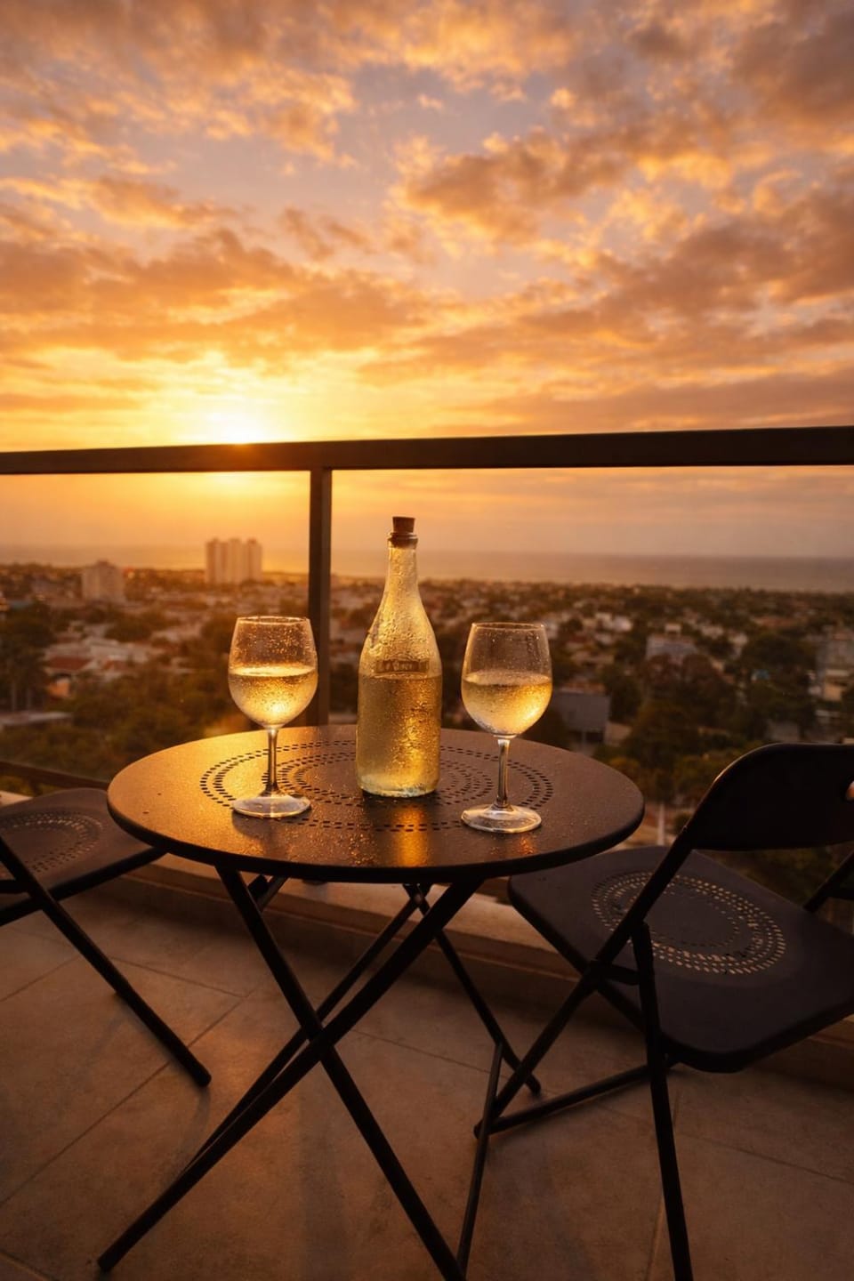 Natural landscape, View (from property/room), Balcony/Terrace, City view, Sunset, Quiet street view