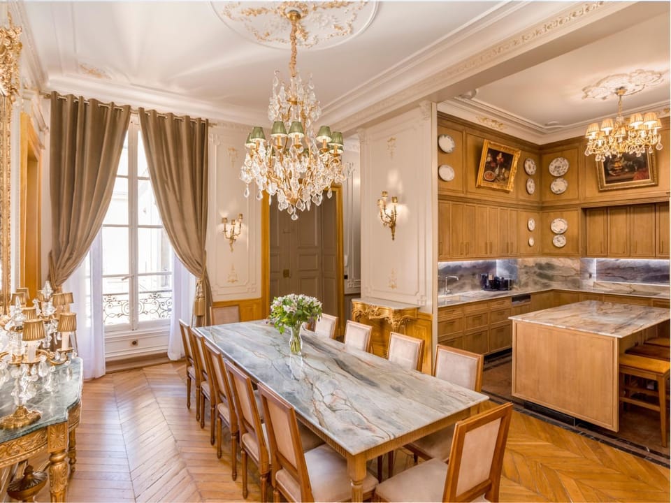 Kitchen or kitchenette, Dining area, stove, kitchen