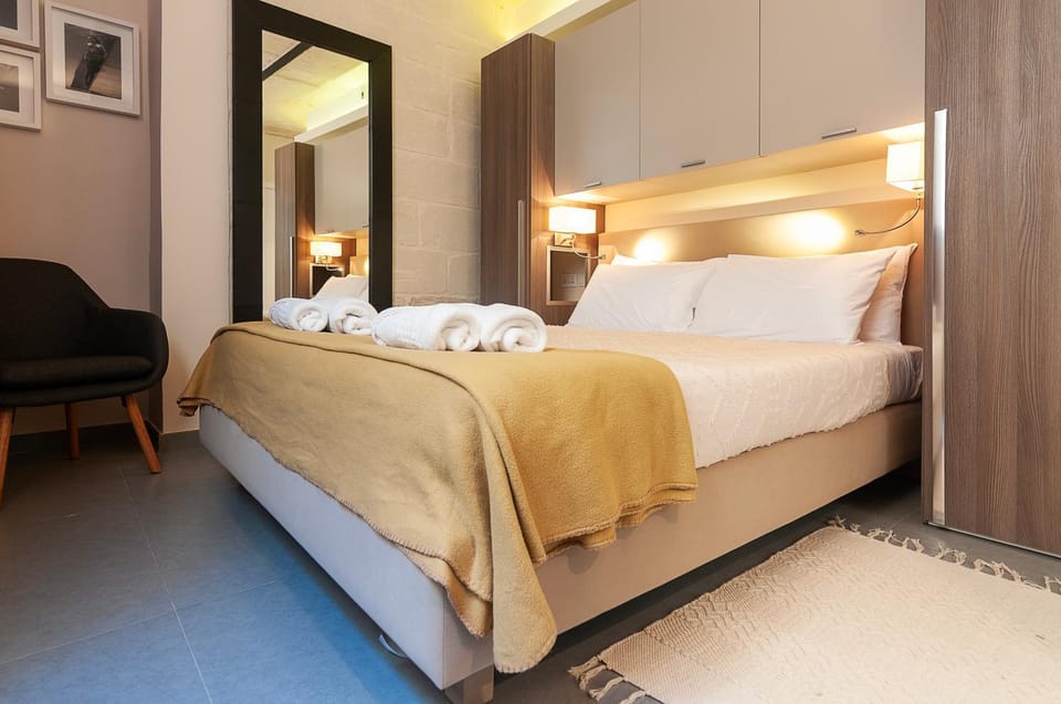 Bedroom, cot, wardrobe