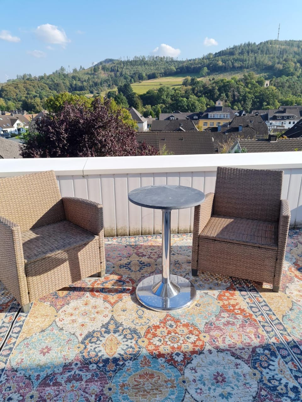 Natural landscape, View (from property/room), Balcony/Terrace, Seating area, Mountain view