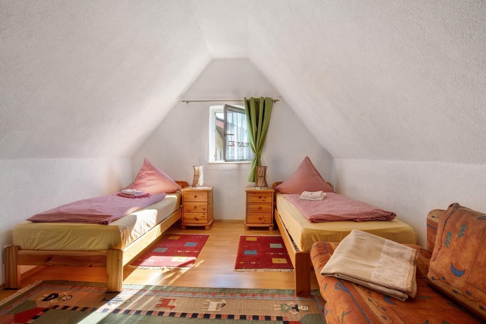 Property building, Living room, Bedroom