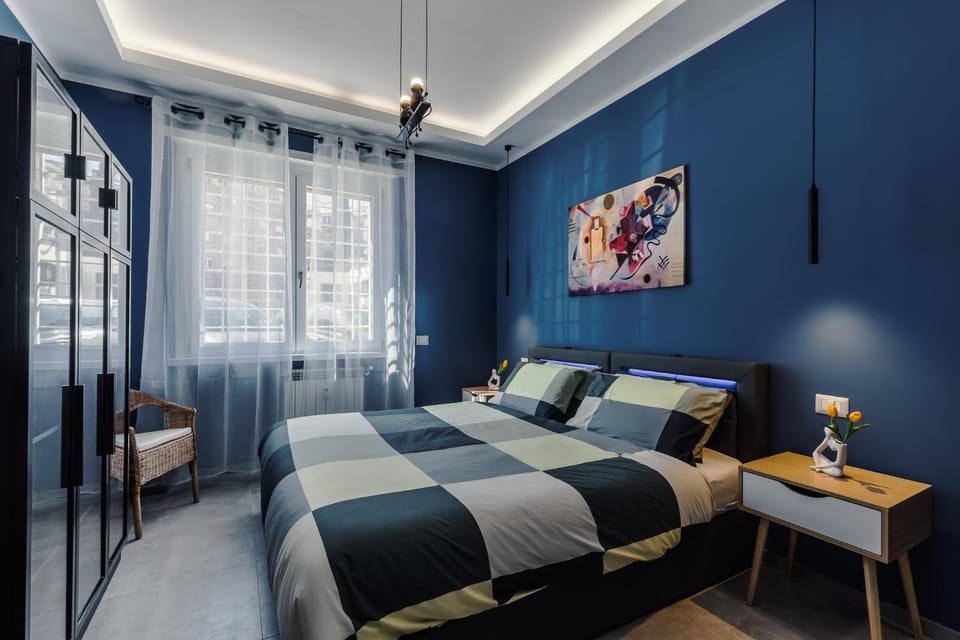 Bed, Photo of the whole room, Bedroom, wardrobe
