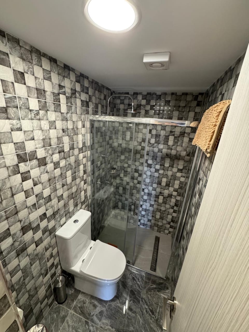 Shower, Toilet, Bathroom, towels