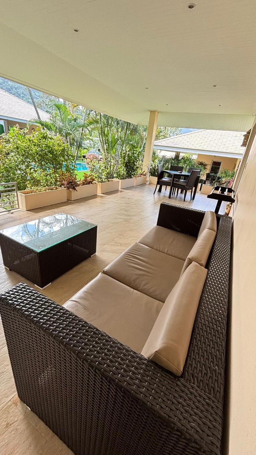 Patio, Balcony/Terrace, Seating area, Pool view