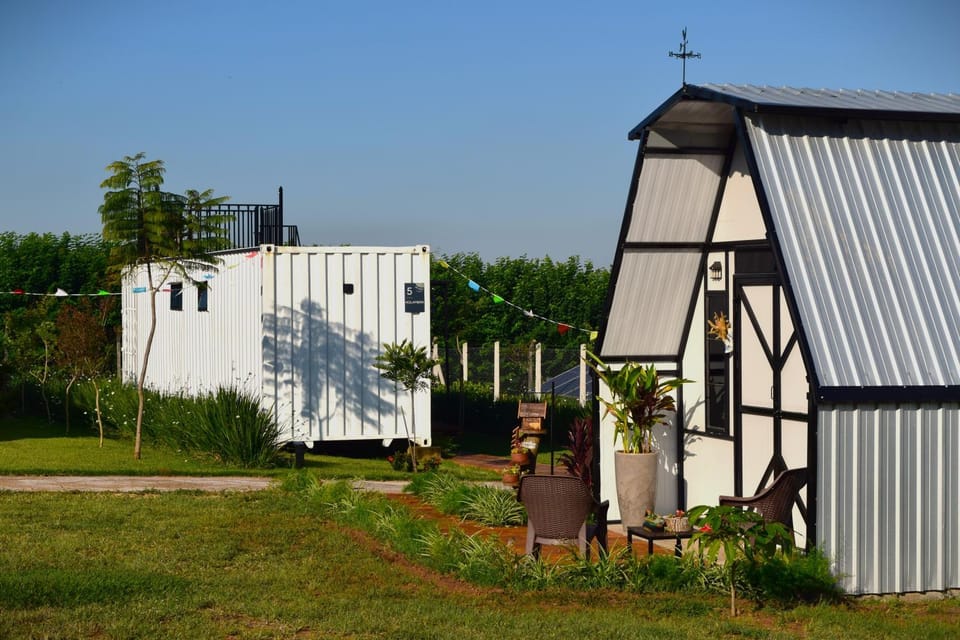 Property building, Garden view