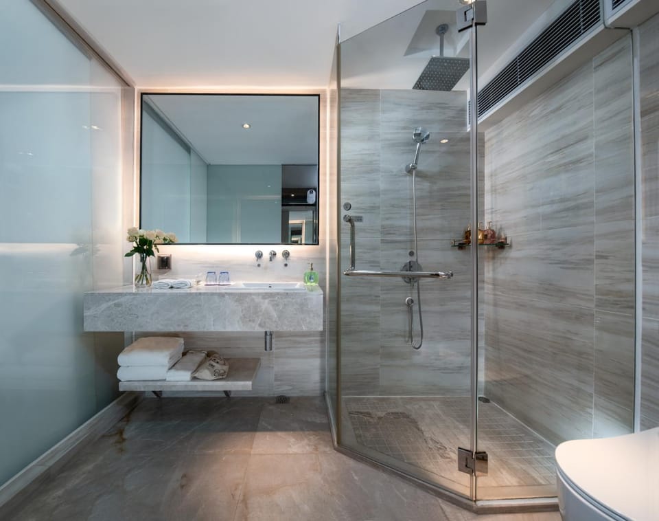 Toilet, Bathroom, towels