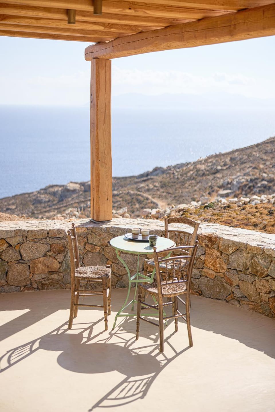 Day, Natural landscape, View (from property/room), Balcony/Terrace, Dining area, Sea view