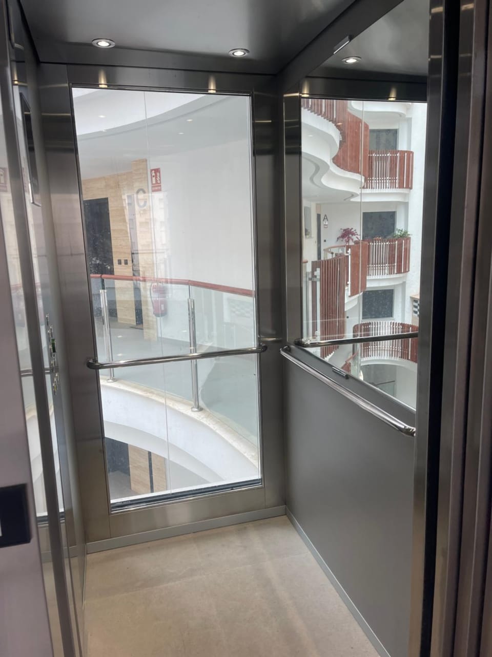 Property building, elevator
