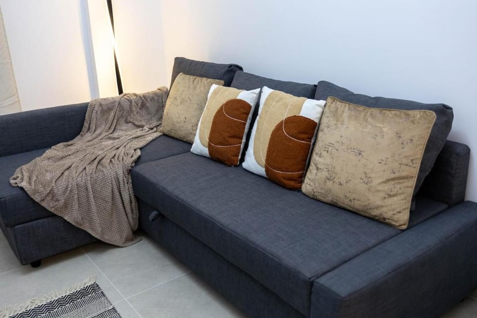 Loutraki Studio by the Beach Bars,Taverns,AC, Washer Apartment in Euboea