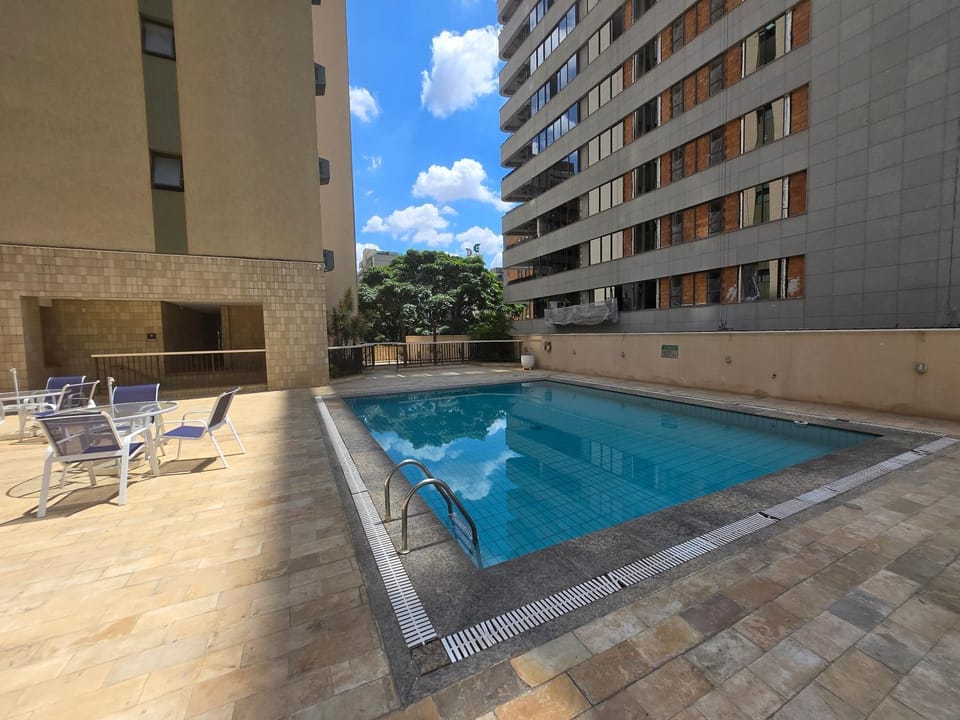 Pool view, Swimming pool, sunbed