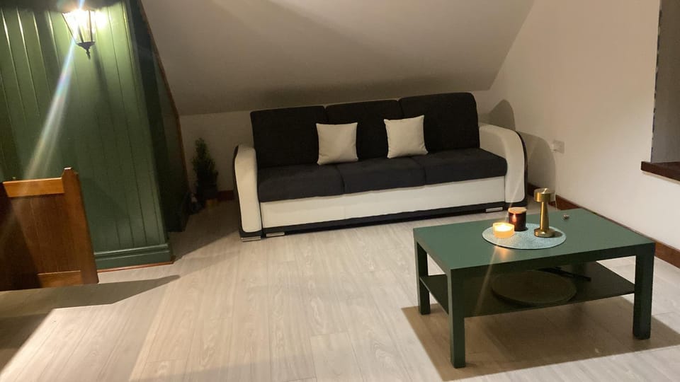 Bed, Living room, Seating area, Bedroom