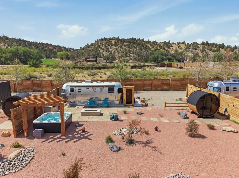 The Airstream 1 at The Fields in East Zion Campground/ 
RV Resort in Orderville