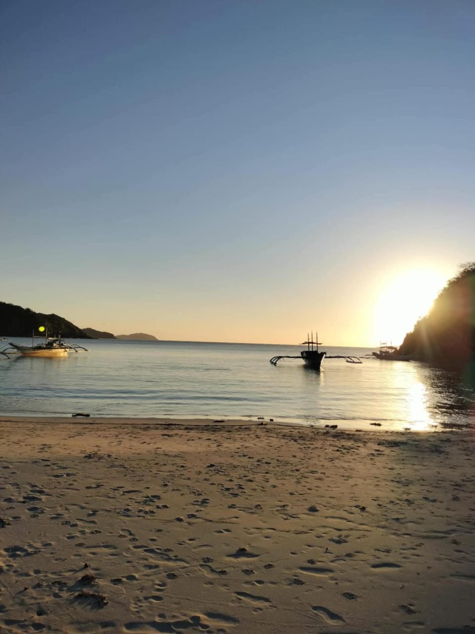 Day, Beach, Sea view, Sunset