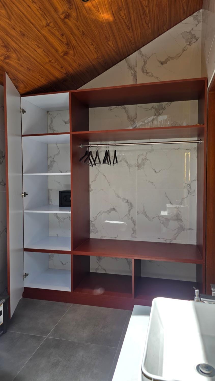 Bathroom, safe, wardrobe