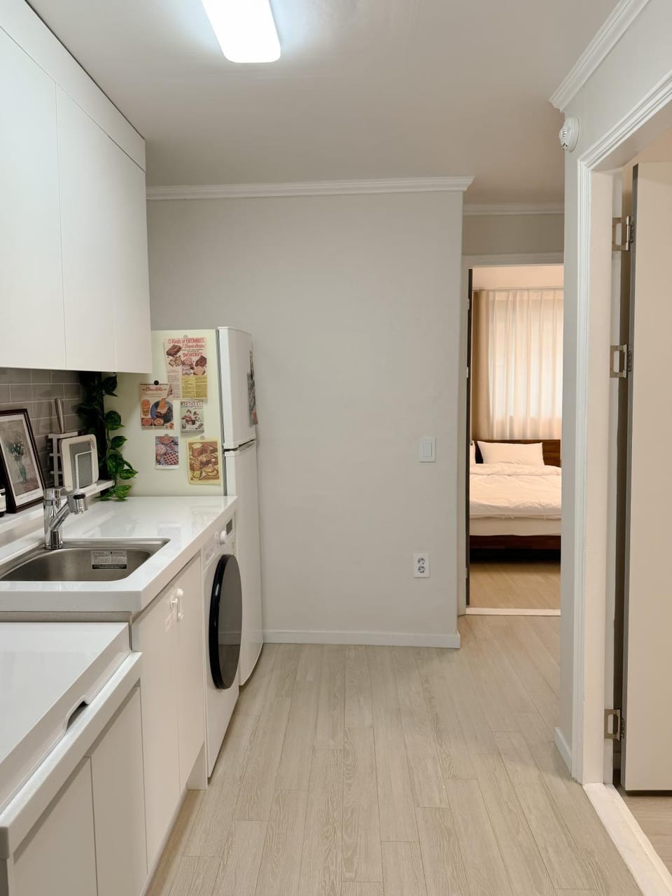 Living room, washing machine, dryer