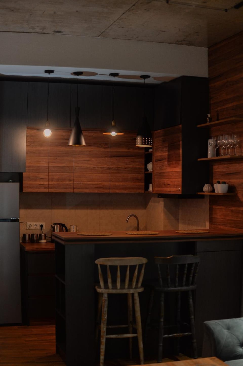 Kitchen or kitchenette, kitchen