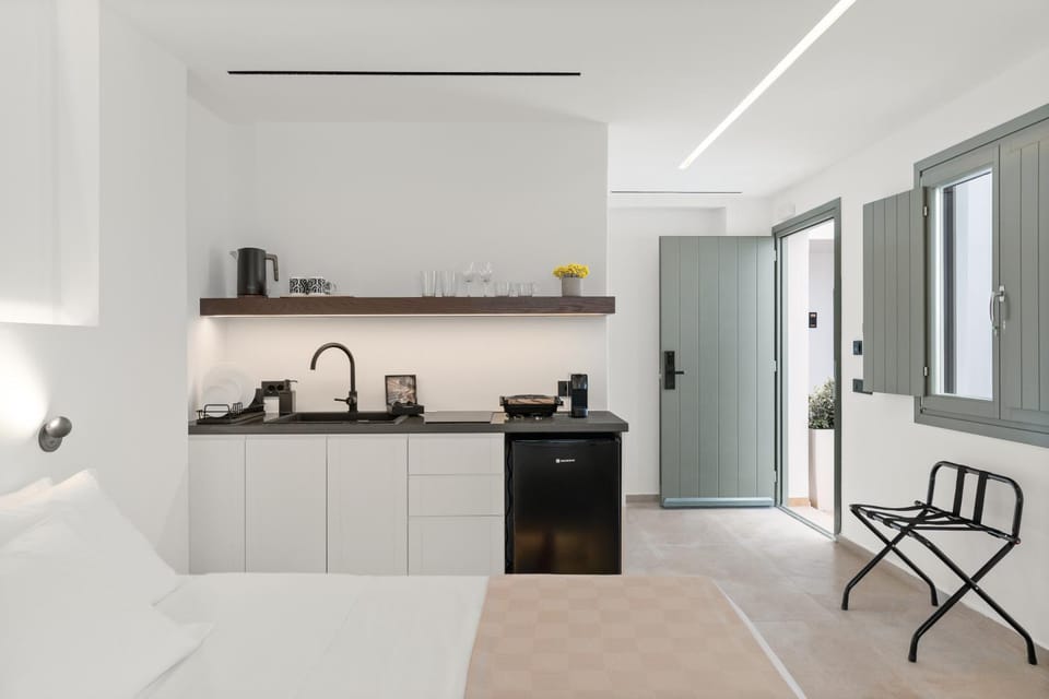 Bed, Coffee/tea facilities, Kitchen or kitchenette, Bedroom