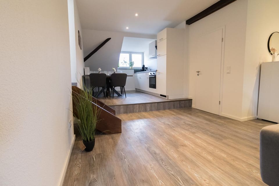 Kitchen or kitchenette, Living room, Seating area