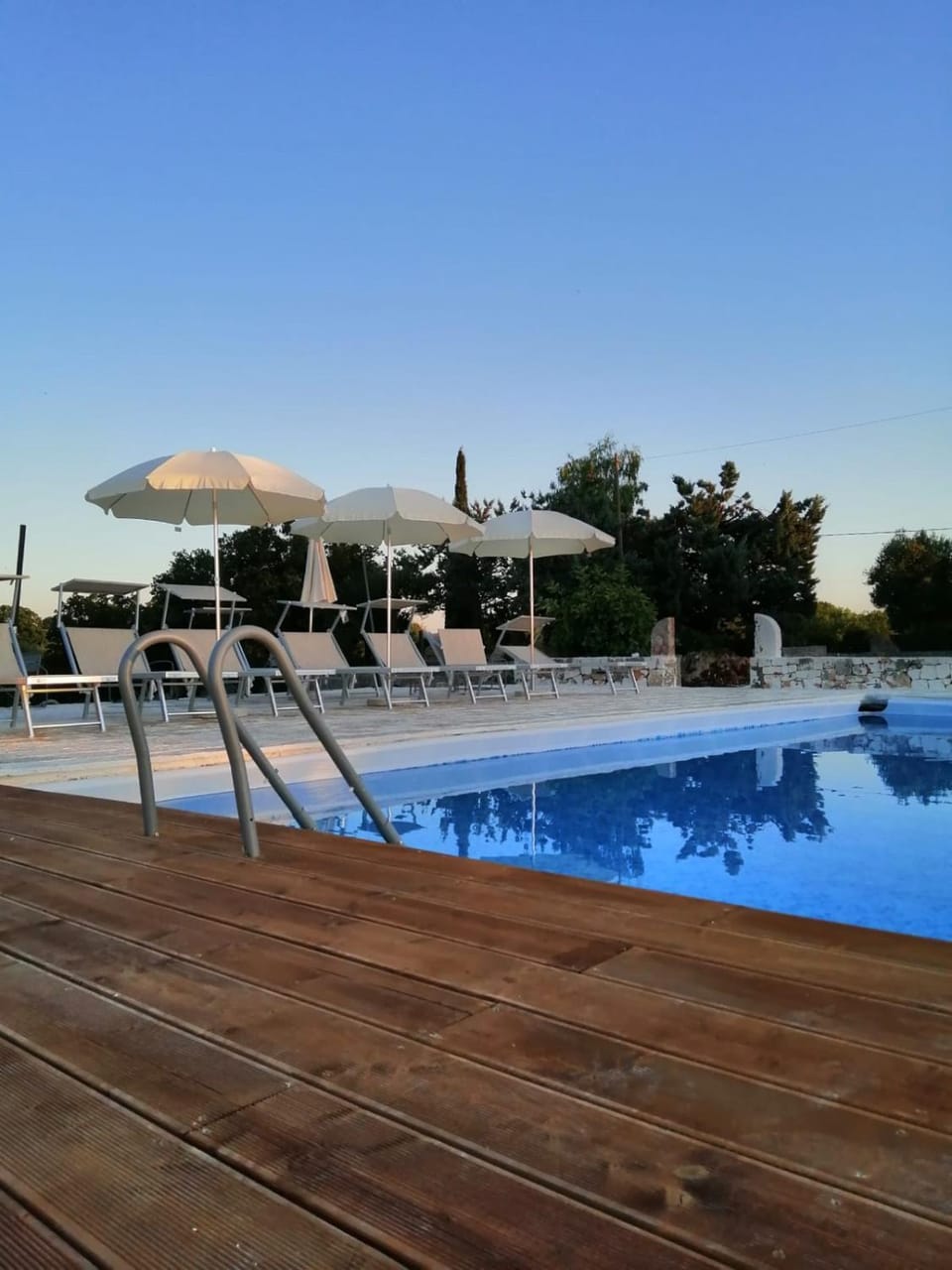 Pool view, sunbed