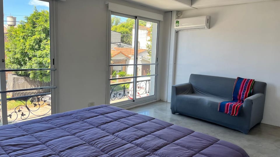 Bed, View (from property/room), Photo of the whole room, Bedroom, Landmark view, air conditioner