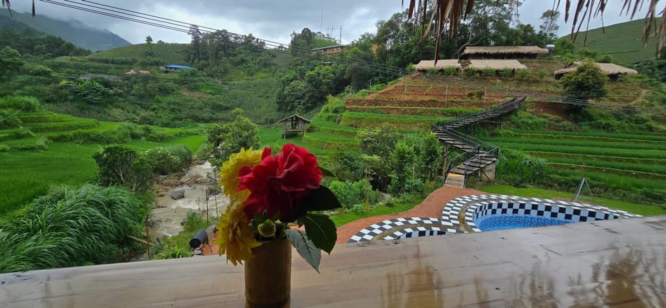 Nearby landmark, Day, Natural landscape, Garden, Mountain view, Pool view, Swimming pool