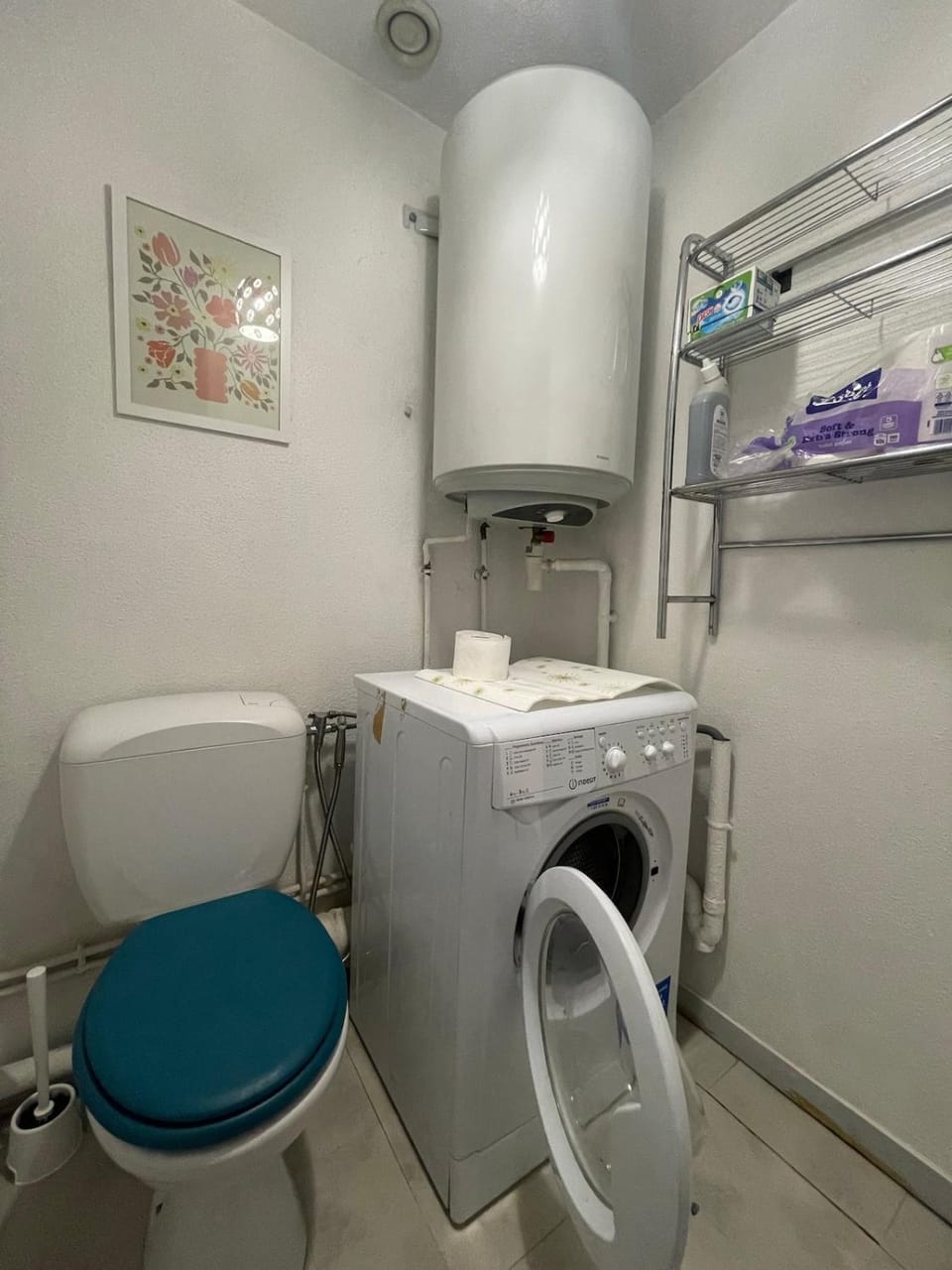 Toilet, washing machine