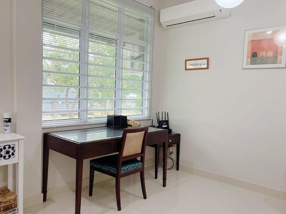 Dining area, air conditioner