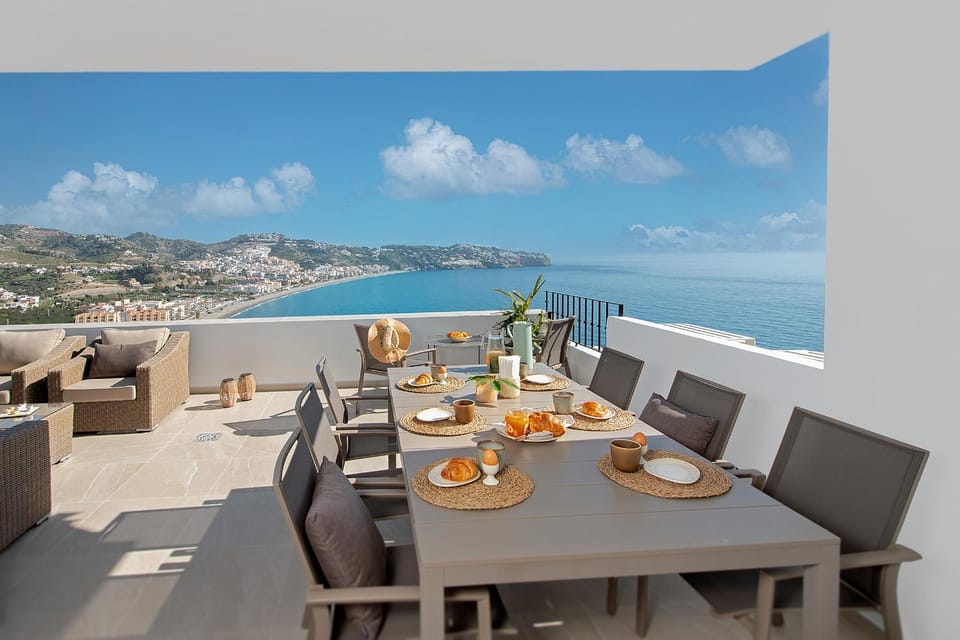 Balcony/Terrace, Seating area, Dining area, Sea view